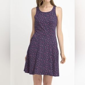 U.S Polo Assn. Navy tank dress with flowers and pockets size L